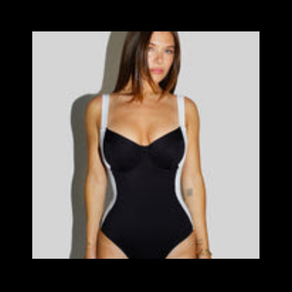 Black and White Swimsuit